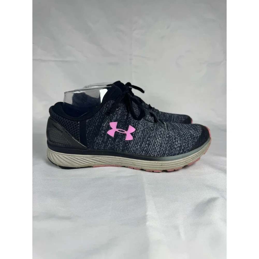 Under Armour Charged Bandit 3 GS 1295958-002 Youth 7 Sneaker Black Running Shoes